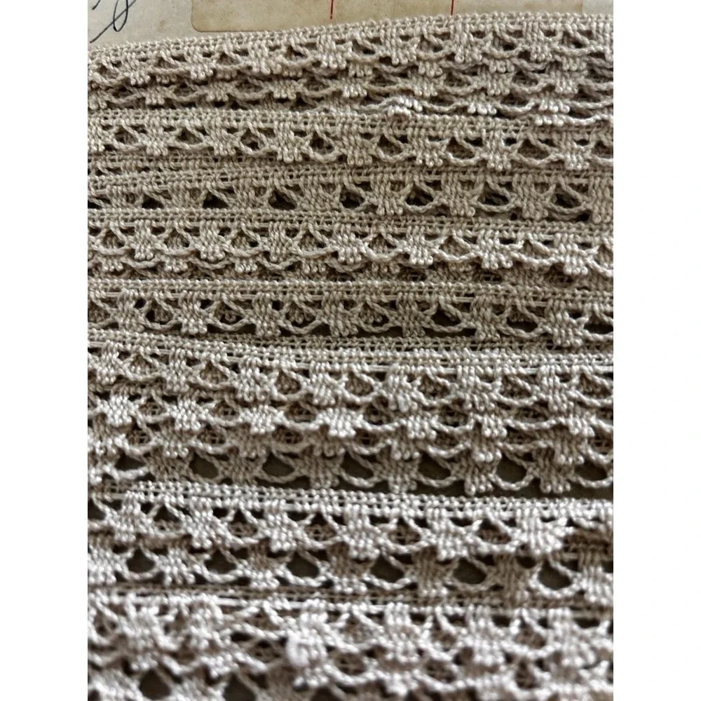 Vintage Small Natural Cotton Lace 1/2